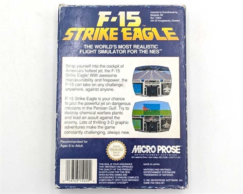F-15 Strike Eagle - Complete In Box - SCN - NES Game (B Grade) (Used)